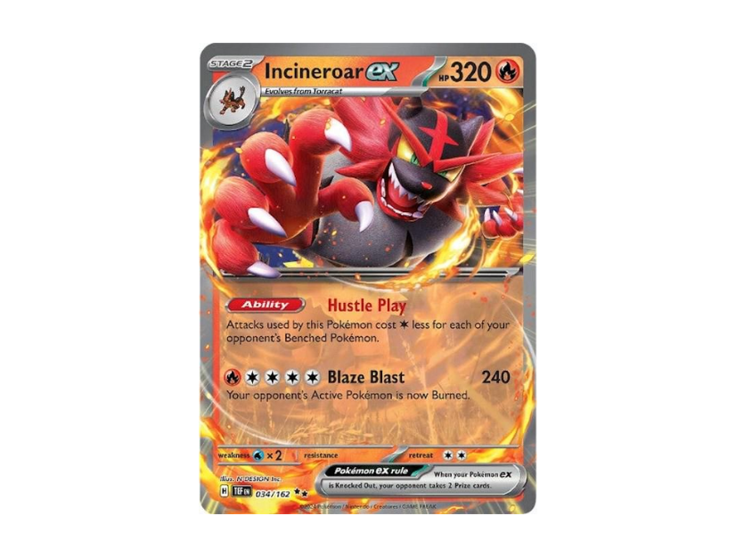 Incineroar EX [TEF EN 034/162]