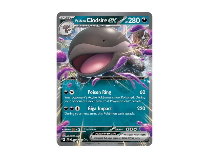 Paldean Clodsire EX [JTG EN 094/159]