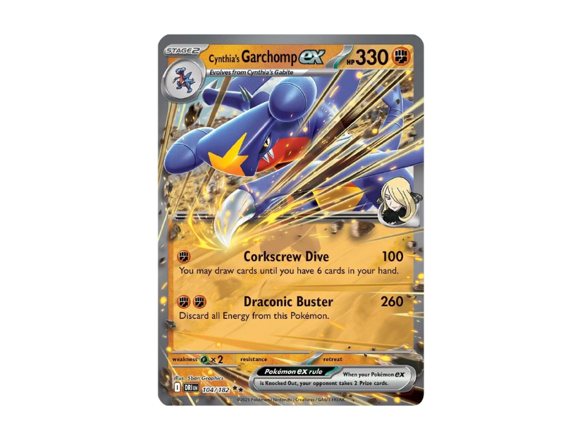 Cynthia's Garchomp EX [DRI EN 104/182]