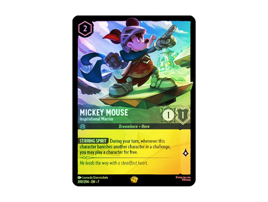 Mickey Mouse - Inspirational Warrior FOIL [Archazia's Island 200/204]