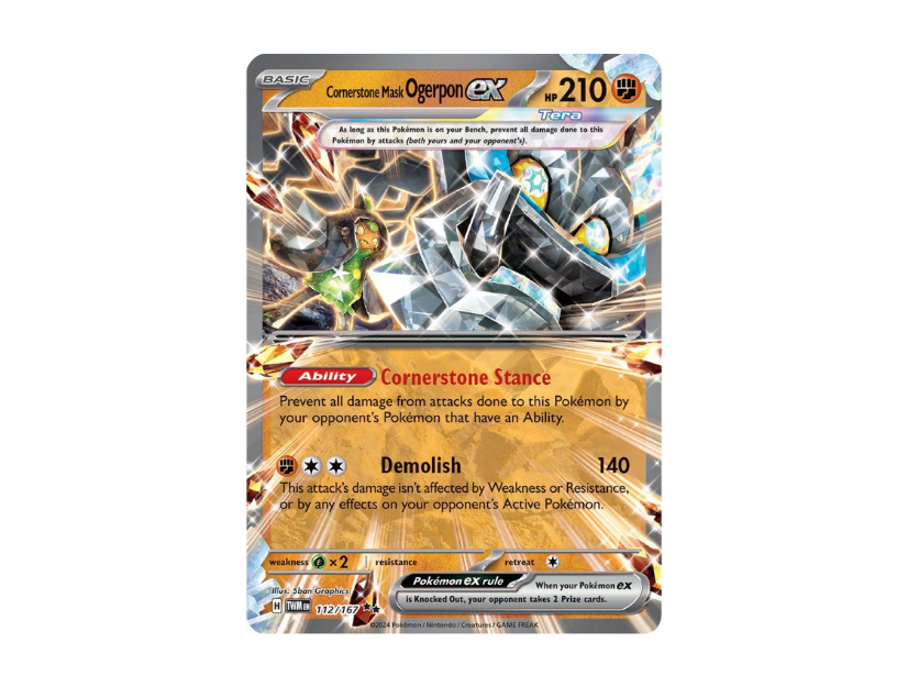 Cornerstone Mask Ogerpon EX [TWM EN 112/167]