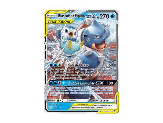 Blastoise & Piplup GX Tag Team [CEC EN 38/236]