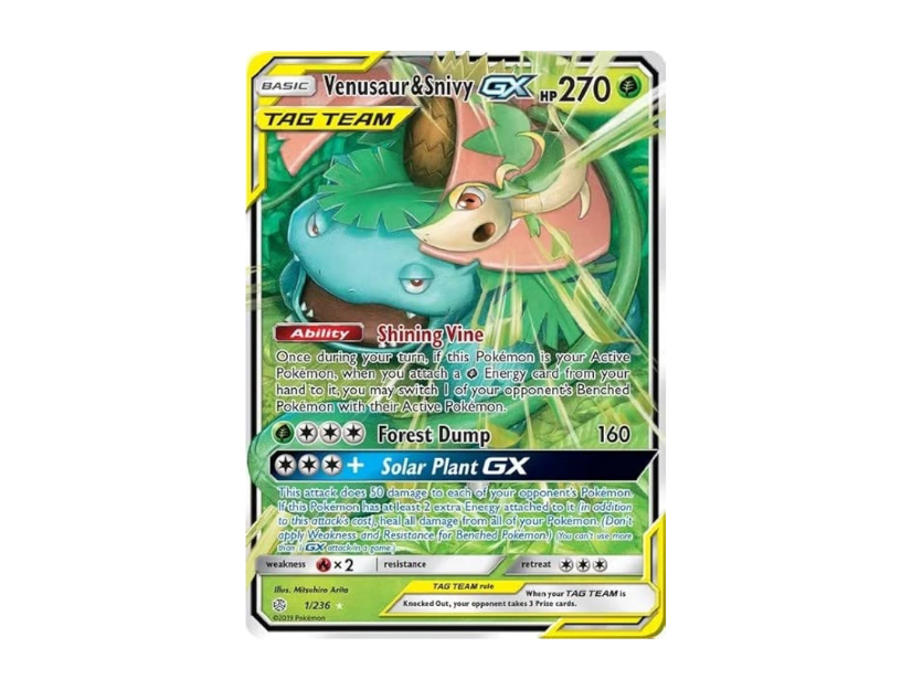 Venusaur & Snivy GX Tag Team [CEC EN 1/236]
