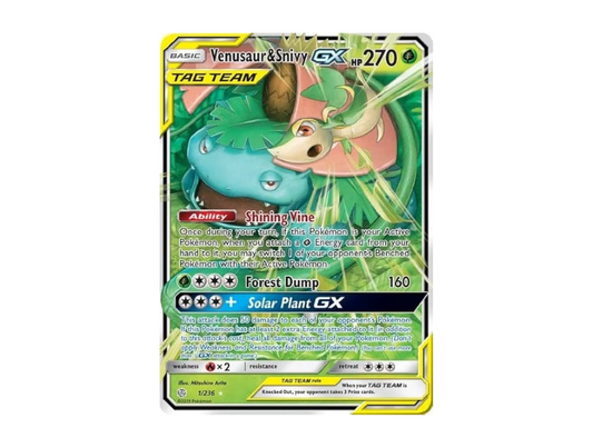 Venusaur & Snivy GX Tag Team [CEC EN 1/236]
